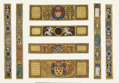 Marlay Cutting Italian 33: Eight Strips of Border Taken from a Missal of Pope Clement VII by Vincent Raymond